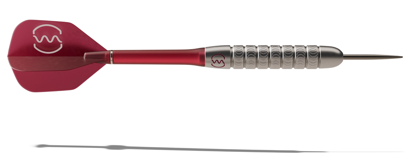 Horizontal mFLUSIVA dart with its shadow